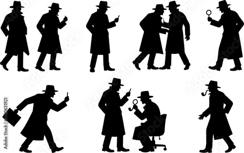 Classic Detective Silhouette Collection Bundle