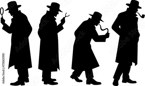 Classic Detective Silhouette Collection Bundle
