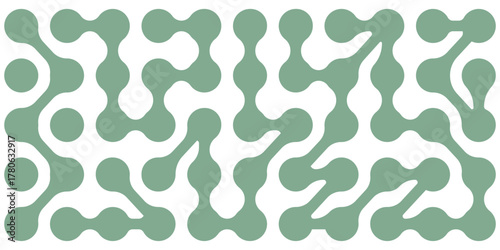 Diagonal metaball connected circles shape. Abstract nerve cell dots or computer nano net . Pattern of black metaballs isolated on white background. Metaball dot icon symbol set Set color metaballs set