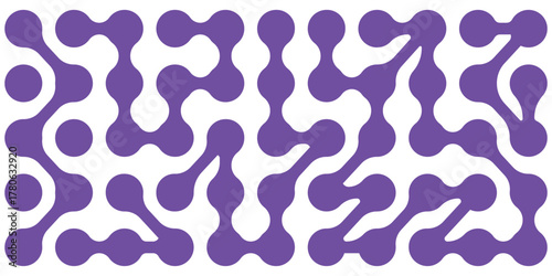 Diagonal metaball connected circles shape. Abstract nerve cell dots or computer nano net . Pattern of black metaballs isolated on white background. Metaball dot icon symbol set Set color metaballs set