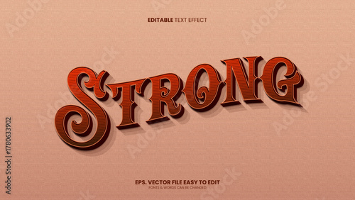 Victorian text effect, a powerful and editable vintage text style.