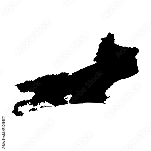 Rio de Janeiro Brazil city map silhouette vector illustration