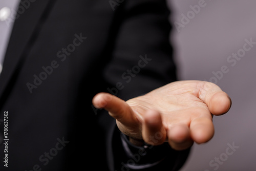 Close up of a man in a suit...