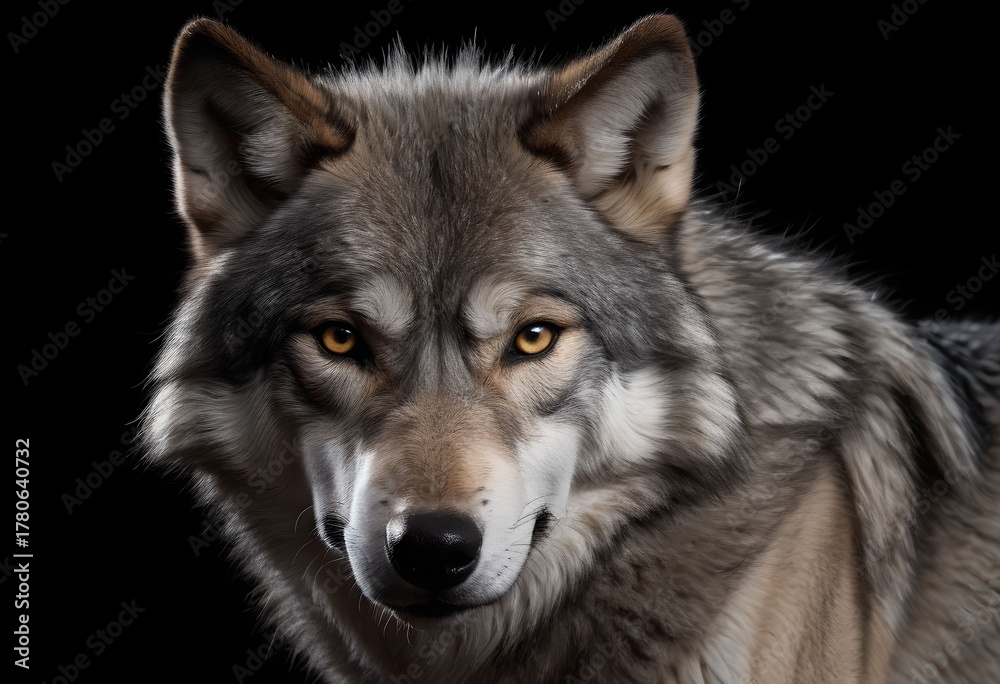 Fototapeta premium gray wolf portrait