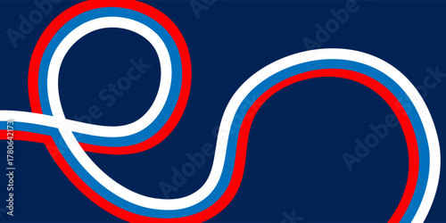 elegant background with russian flag lines