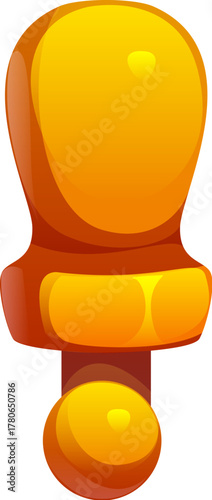 Pirates font, Caribbean corsair cartoon typeface or type, vector exclamation mark. Pirate font punctuation sign of ship bell clapper for pirate seafaring or corsair sailing adventure typography