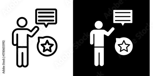 Elevator Pitch  Icon Set White Mix Style Collection