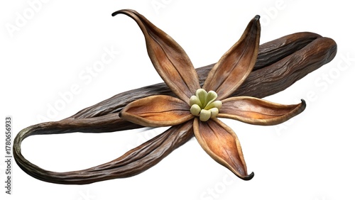 vanilla pods and flower