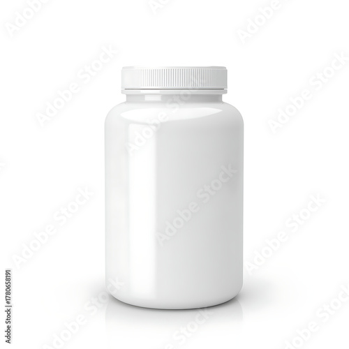 Unlabeled Supplement Container Mockup