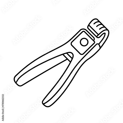 nail clipper coloring page line art