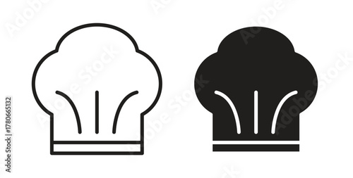 Chef hat icon. Symbol, logo illustration. graphic icon set