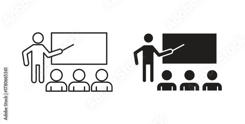 Classroom icon. Symbol, logo illustration. graphic icon set