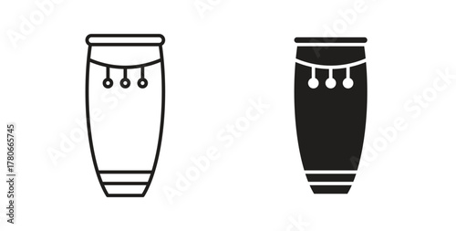 Conga icon. Symbol, logo illustration. graphic icon set