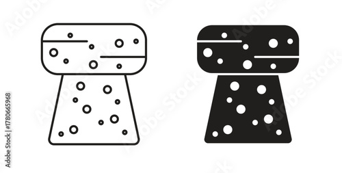 Cork icon. Symbol, logo illustration. graphic icon set