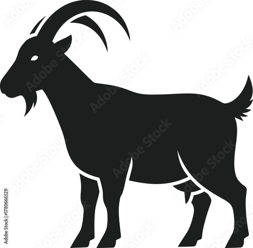 Goat  silhouette vector illustration