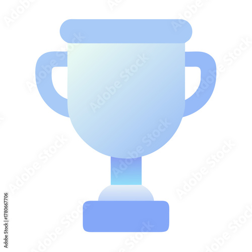 A blue trophy representing victory in a polo competition