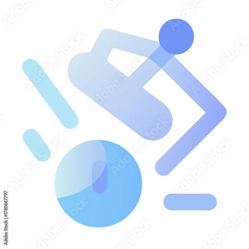 A Polo Player Hitting the Ball During a Fast Paced Match