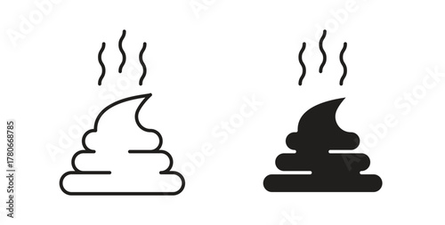 Dung icon. Symbol, logo illustration. graphic icon set