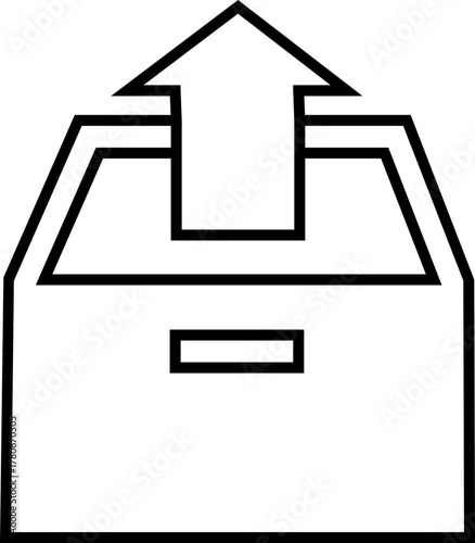 Free Download Cabinet vector icon office furniture, drawer storage, archive box, and file organizer, cupboard and filing cabinet in black, line style vector illustration - GFXLoad