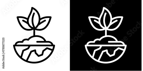 Sprout  Icon Set White Style Collection
