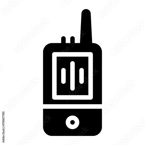 walkie talkie glyph icon