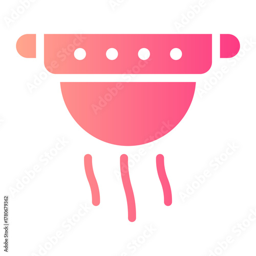 smoke detection gradient icon
