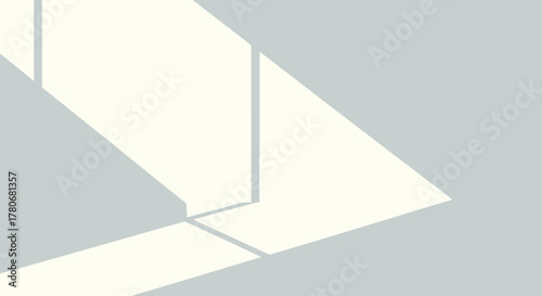 Ethereal window light play: An abstract representation of light and shadow interplay indoors