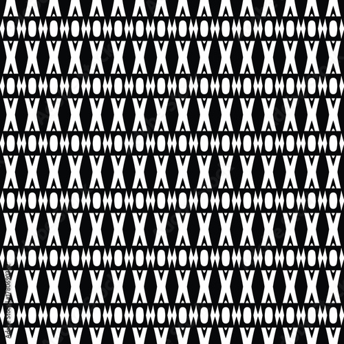 Seamless ethnic pattern, ethnic geometric ornate, black and white background, vector design