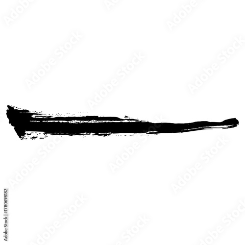 Hand drawn black ink brush strokes for grunge inspired designs