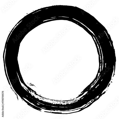 Hand drawn black ink brush strokes for grunge designs