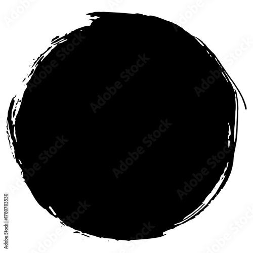 Hand drawn black ink brush strokes for grunge design backgrounds