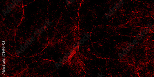 Dark red scratch and crack grunge distressed dust wall background. panorama dark red stone marble slate backdrop vintage background. pattern and texture of cracks, scratch rusty wall and chip.