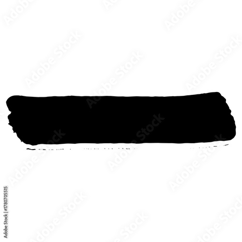 Hand drawn black ink brush strokes for grunge design backgrounds