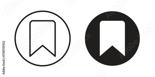 Bookmark icon silhouette vector designs. Editable Strokes