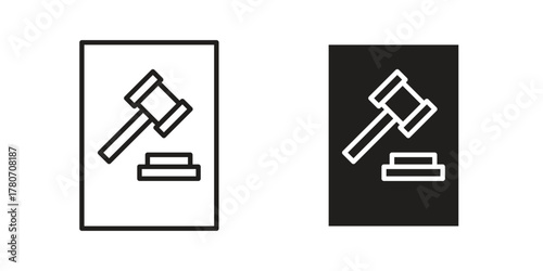 Code of conduct icon silhouette vector designs. Editable Strokes