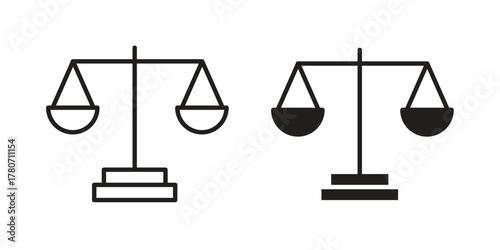 Ethics icon silhouette vector designs. Editable Strokes