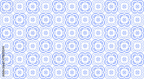 Abstract Ovals Border in Gold, Brown, and Dark Blue