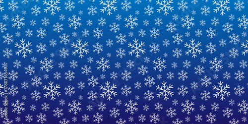 Snowflake Symphony A Gradient Blue Christmas Pattern with Delicate Ice Crystals