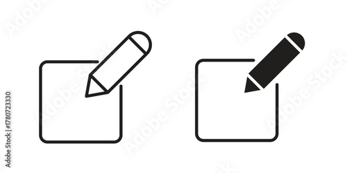 Register icon silhouette vector designs. Editable Strokes
