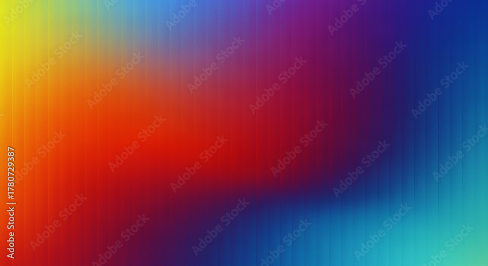 Obraz premium Vibrant abstract pixelated gradient background transitioning through a spectrum of warm and cool colors