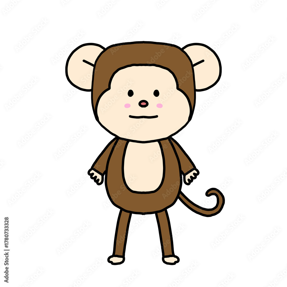 Fototapeta premium Monkey cute cartoon