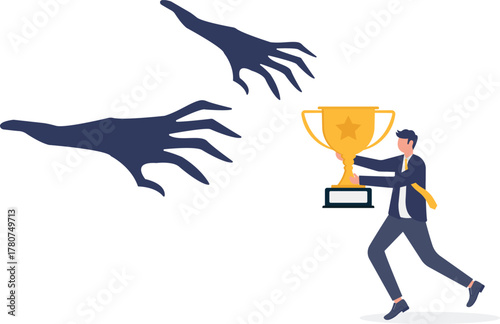  illustration of mental downfall despite having attributes of a champion mindset
