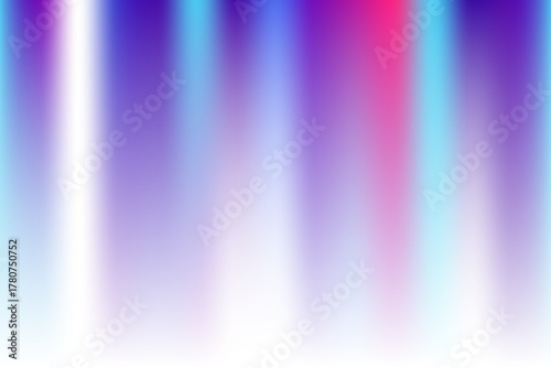 Pink, blue illuminated foil light, shadow background, with smooth iridescent blurred gradient neon strips, abstract liquid texture wallpaper with copy space. Aesthetic product backdrop decoration.