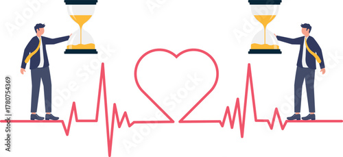 illustration of the essence of a business being its process and time
