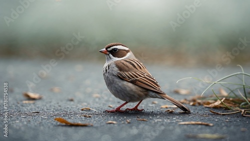 A close-up photo of a sparrow.
