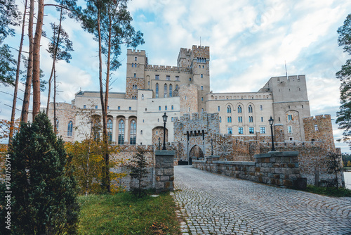 Castle in Stobnica, Main Gates. Greater Poland Region, Poland