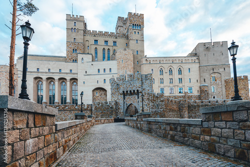 Castle in Stobnica, Main Gates. Greater Poland Region, Poland