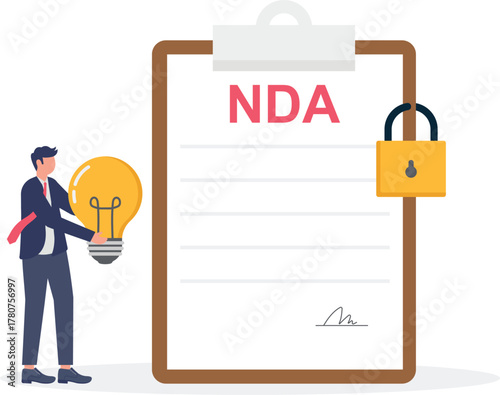 illustration of the key to company document confidentiality
