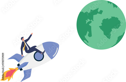 illustration of targeting a business to become a global player

