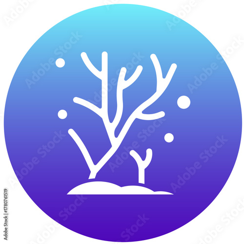 Coral Reef icon vector image. Suitable for mobile apps, web apps and print media.